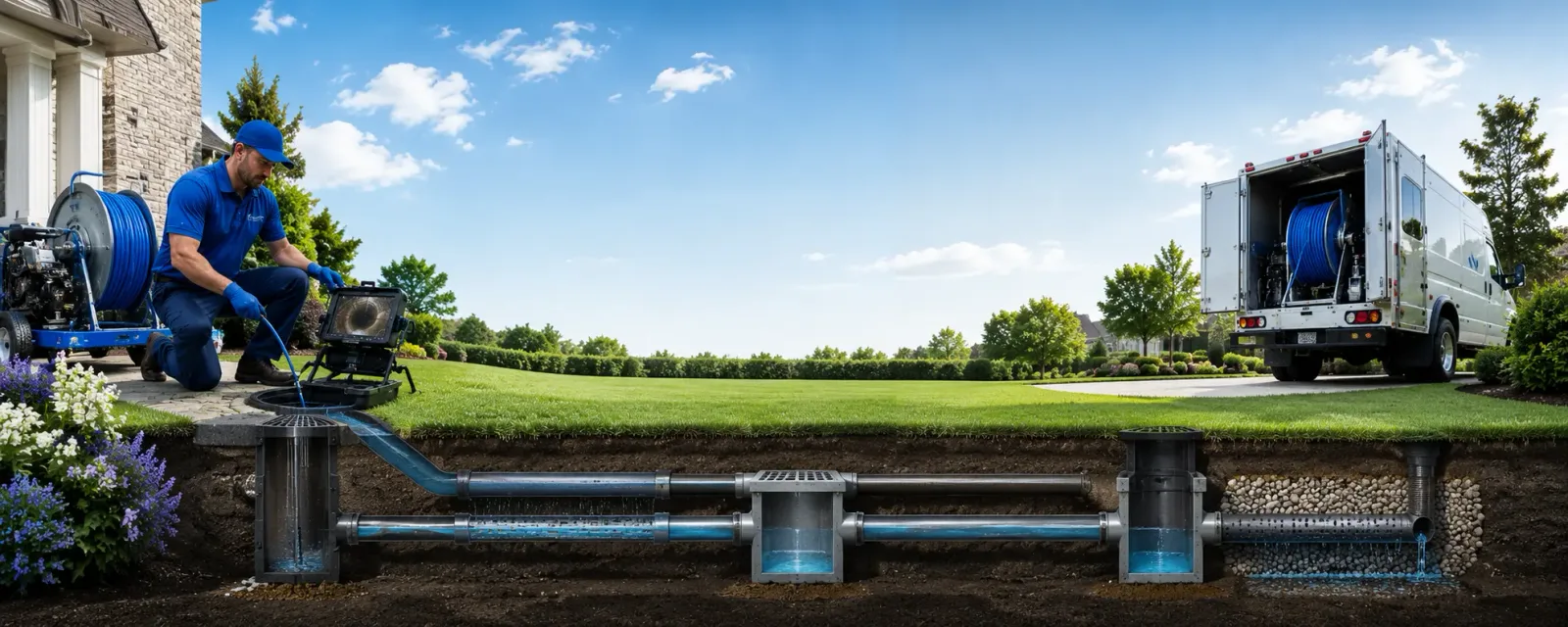 Outdoor drain cleaning information for Eastlake, MI